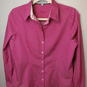 Fuchsia Flower Print Shirt.